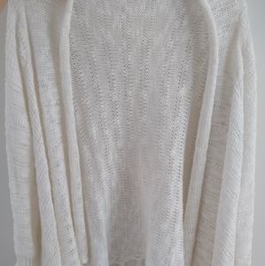 Poof Girl Stretchy White Cardigan